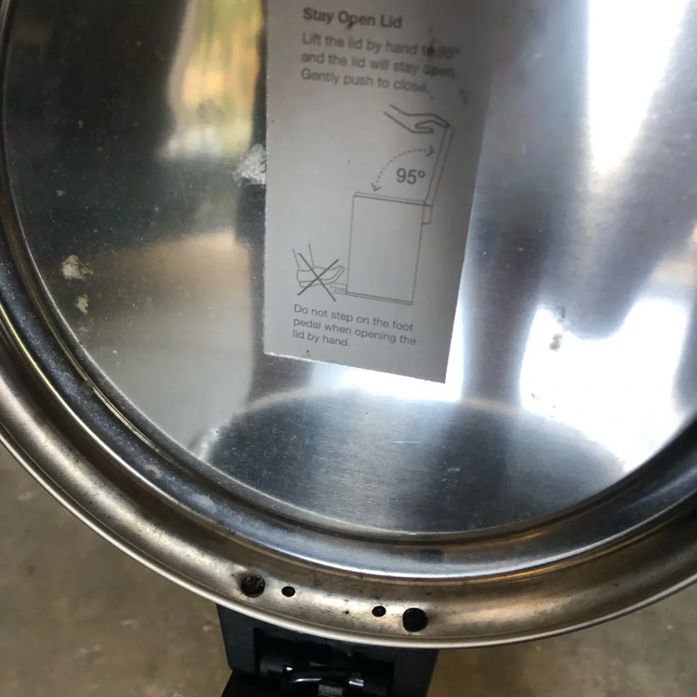 Small Bathroom Stainless Steel Step Trash Can - Pedal-Operated, Silver